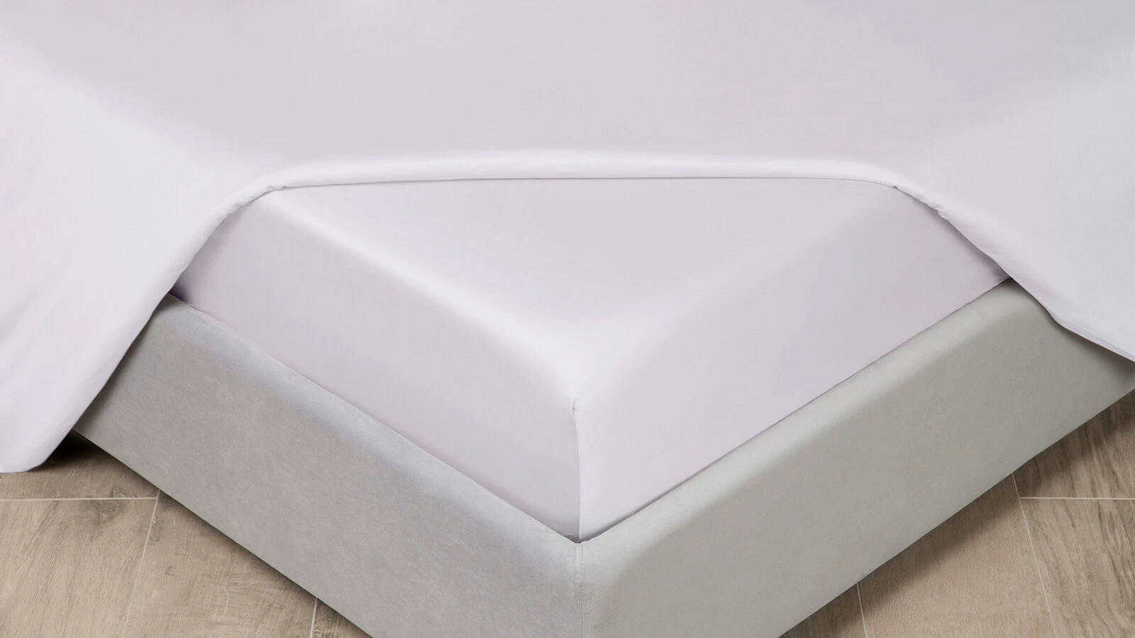 Fitted sheet Solid Tencel White 160x200