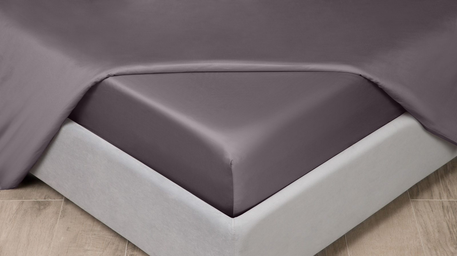 Fitted sheet Solid Tencel Moonlit night 160x200