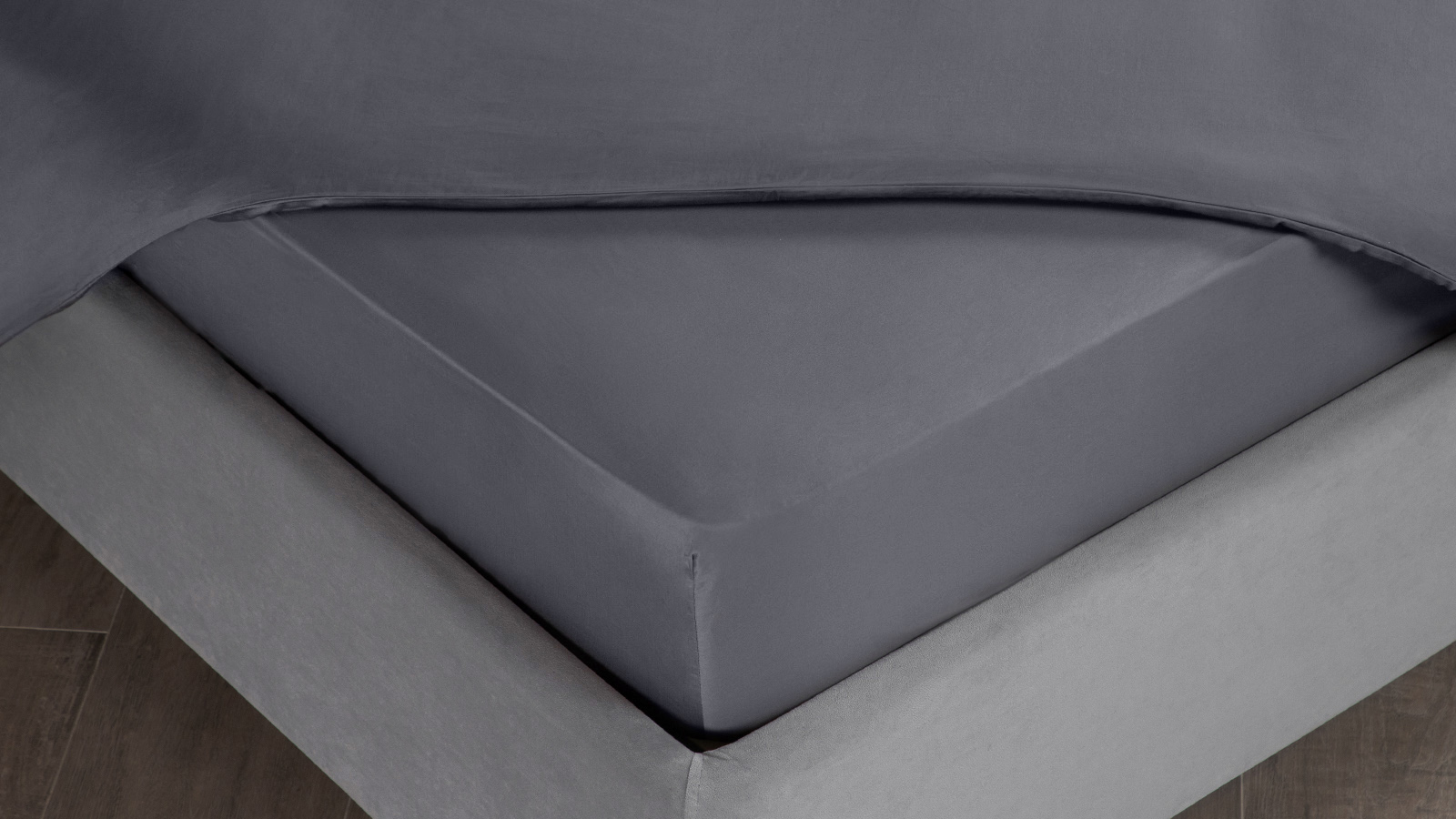 Fitted sheet Askona Home Graphite 200x200