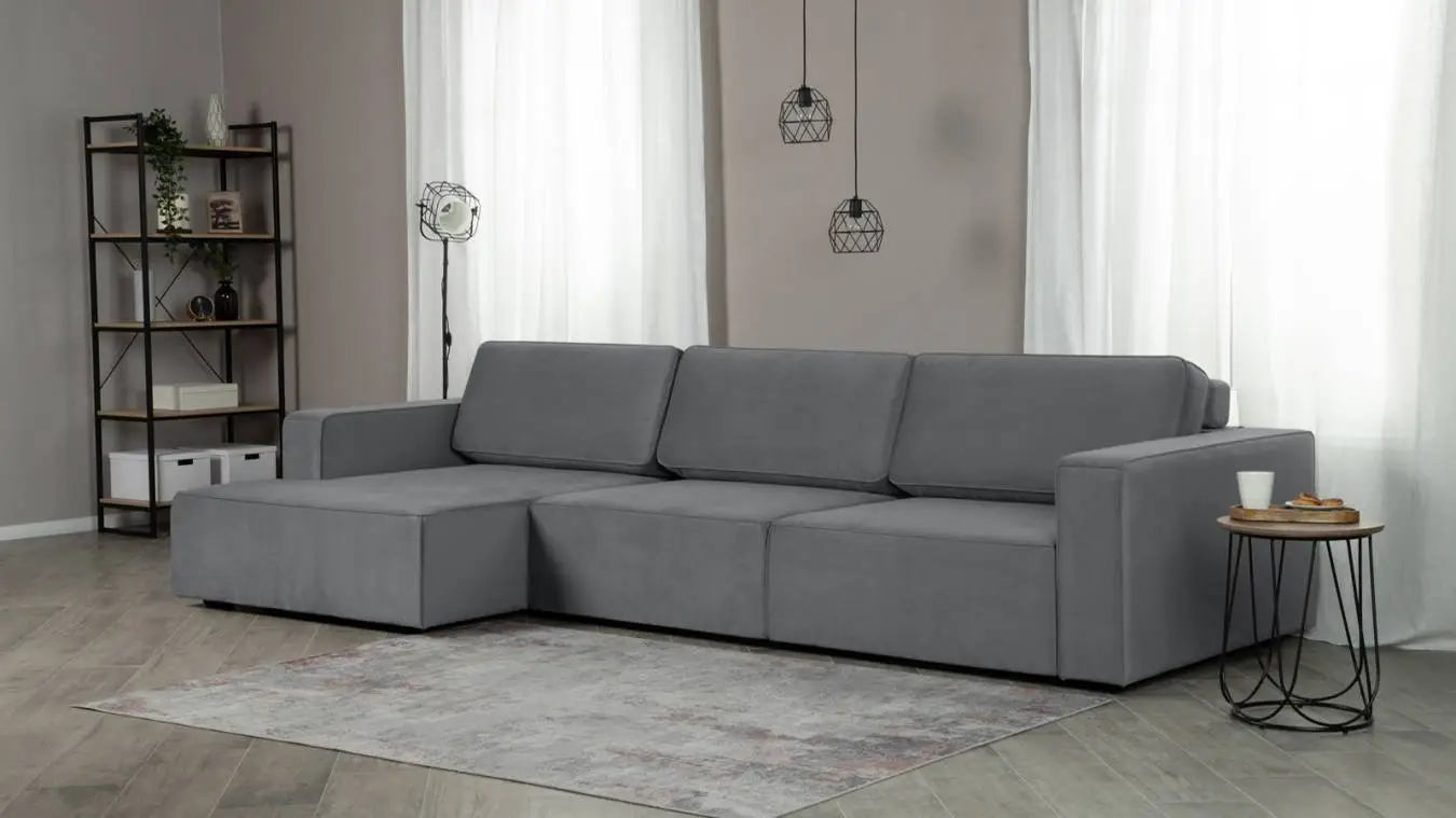 Sofa Ralf three seater, with armrests with a laundry box with a canape on the left Askona - 1 - большое изображение