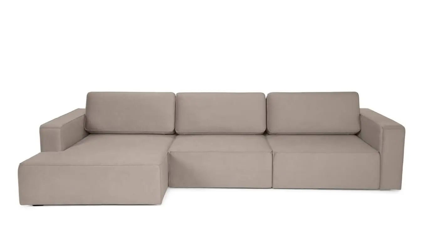 Sofa Ralf three seater, with armrests with a laundry box with a canape on the left Askona - 12 - большое изображение