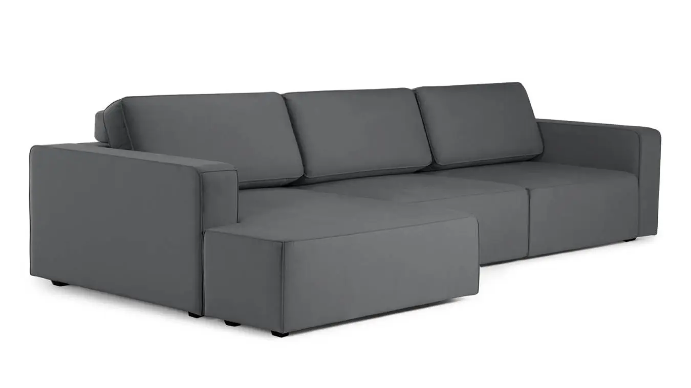 Sofa Ralf three seater, with armrests with a laundry box with a canape on the left Askona - 10 - большое изображение
