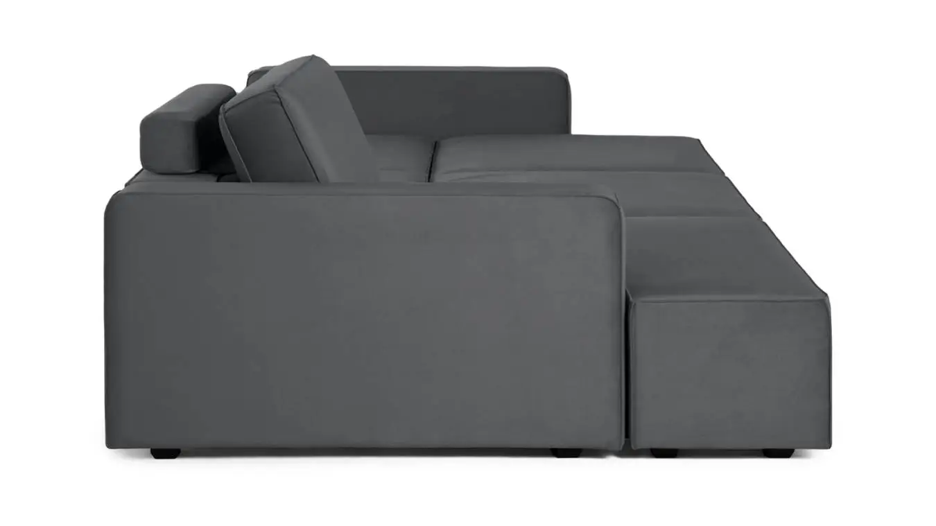 Sofa Ralf three seater, with armrests with a laundry box with a canape on the left Askona - 9 - большое изображение