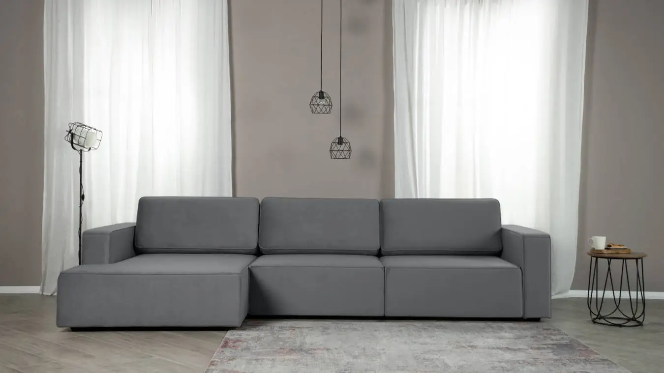 Sofa Ralf three seater, with armrests with a laundry box with a canape on the left Askona - 2 - большое изображение
